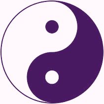 yin yang paars
